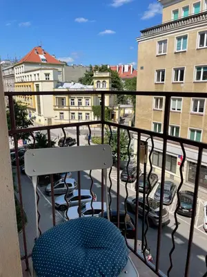 Balkon lub taras w obiekcie Apartament Koszykowa Latwiec Śródmiescie południowe