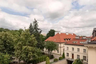 Budynek, w którym mieści się apartament