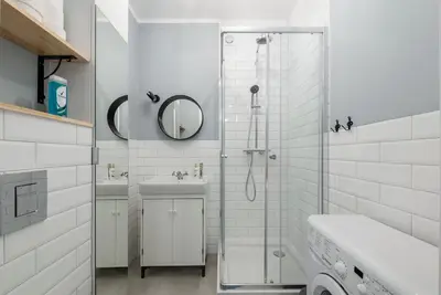 Łazienka w obiekcie Apartament Ogród Krasińskich