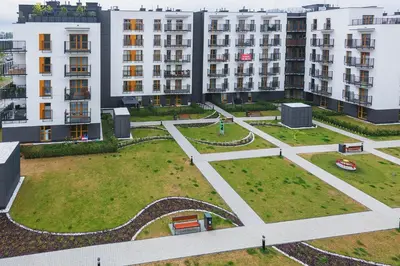Budynek, w którym mieści się apartament
