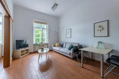 Telewizja i/lub zestaw kina domowego w obiekcie Novis Apartments Krakowskie Przedmieście
