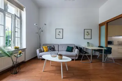 Część wypoczynkowa w obiekcie Novis Apartments Krakowskie Przedmieście