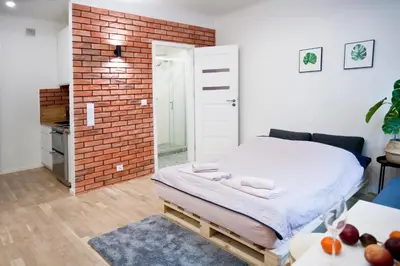 Łóżko lub łóżka w pokoju w obiekcie Studio Gaba 2 INTRACO Apartment