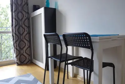 Plan piętra w obiekcie Przytulne mini studio na Saskiej Kępie