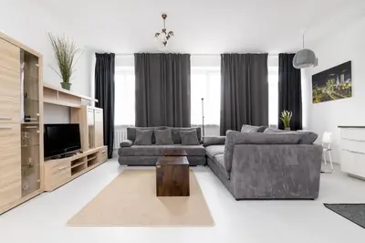 Część wypoczynkowa w obiekcie City Centre Apartment by BookingHost