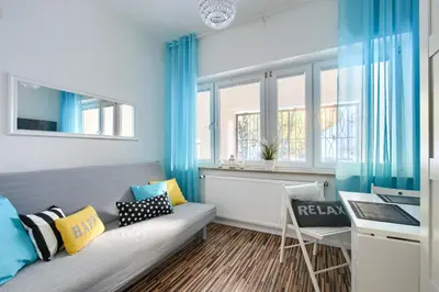 Część wypoczynkowa w obiekcie Studio in heart of Warsaw II
