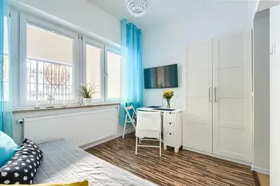 Telewizja i/lub zestaw kina domowego w obiekcie Studio in heart of Warsaw II
