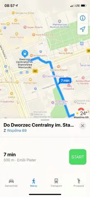 Plan piętra w obiekcie Studio in heart of Warsaw II