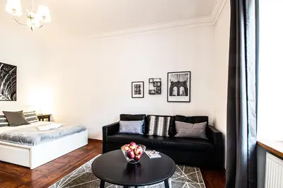 Część wypoczynkowa w obiekcie Powiśle Superior Apartment by BookingHost