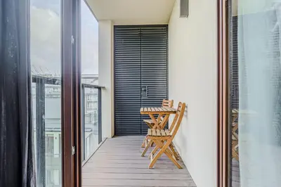 Balkon lub taras w obiekcie ShortStayPoland Naruszewicza (B77)