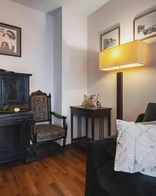 Część wypoczynkowa w obiekcie Gdanski Business Center Apartments