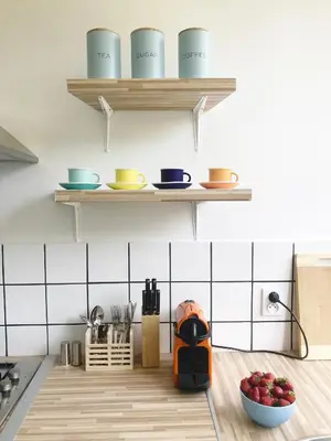 Kuchnia lub aneks kuchenny w obiekcie Słoneczny i cichy apartament przy Starym Mieście