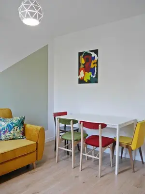 Część wypoczynkowa w obiekcie Słoneczny i cichy apartament przy Starym Mieście