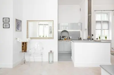 Kuchnia lub aneks kuchenny w obiekcie Apartments Warsaw City Center by Noclegi Renters
