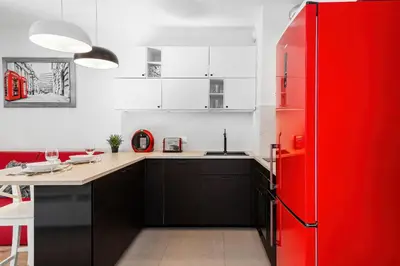 Kuchnia lub aneks kuchenny w obiekcie Apartment Warsaw Business Center by Noclegi Renters