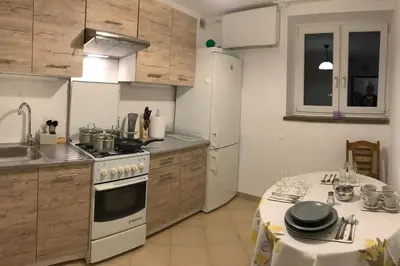 Kuchnia lub aneks kuchenny w obiekcie Anita Apartament Nowowiejska