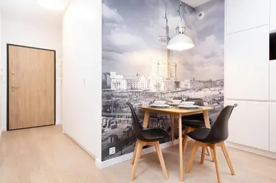 Telewizja i/lub zestaw kina domowego w obiekcie Apartments Warsaw CityLink by Noclegi Renters