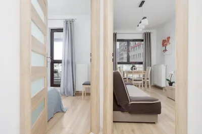 Część wypoczynkowa w obiekcie Apartments Warsaw CityLink by Noclegi Renters