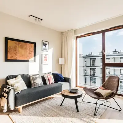 Apartment near Chopin Airport with parking place