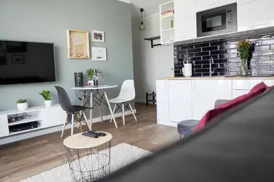 Kuchnia lub aneks kuchenny w obiekcie Vizzit Us Premium Apartments
