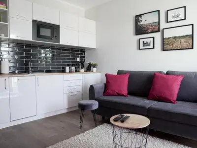 Kuchnia lub aneks kuchenny w obiekcie Vizzit Us Premium Apartments
