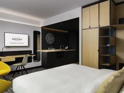 Łóżko lub łóżka w pokoju w obiekcie Mercure Warszawa Ursus Station