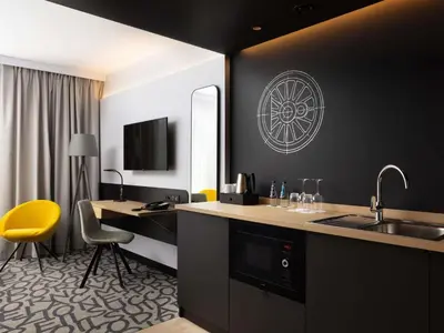 Telewizja i/lub zestaw kina domowego w obiekcie Mercure Warszawa Ursus Station