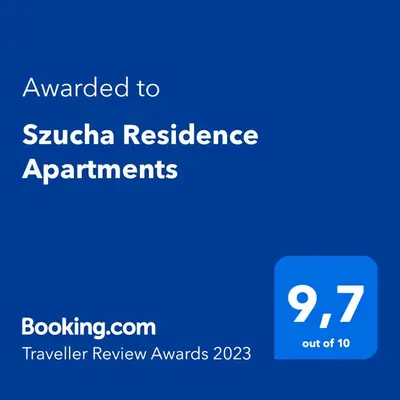 Certyfikat, podpis lub inny dokument wystawiony w obiekcie Szucha Residence Apartments by Global Apart