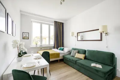 Część wypoczynkowa w obiekcie UnitApartments Studio Warszawa Zachodnia Ochota - kompaktowe, wygodne studio