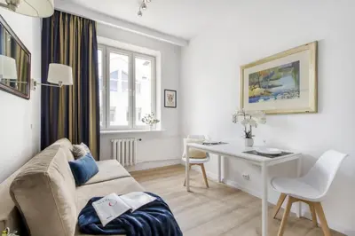 Część wypoczynkowa w obiekcie UnitApartments Studio Warszawa Zachodnia Ochota - kompaktowe, wygodne studio