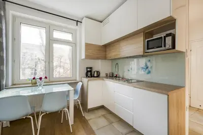 Kuchnia lub aneks kuchenny w obiekcie Labo Apartment Solidarnosci