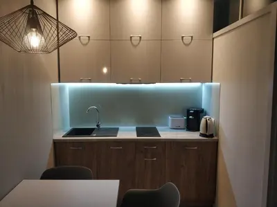 Kuchnia lub aneks kuchenny w obiekcie Bielańska Apartment