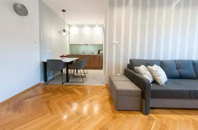 Część wypoczynkowa w obiekcie Bielańska Apartment