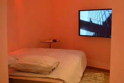 Łóżko lub łóżka w pokoju w obiekcie Studio 3