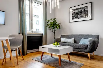 Część wypoczynkowa w obiekcie Koszykowa Suite - apartament w centrum Warszawy!