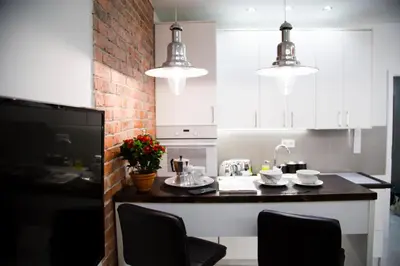 Kuchnia lub aneks kuchenny w obiekcie Warsaw Concierge Plac Unii