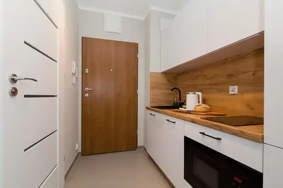 Kuchnia lub aneks kuchenny w obiekcie Warsaw To Be - Silver Apartment