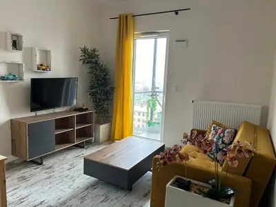 Telewizja i/lub zestaw kina domowego w obiekcie Apartament 807