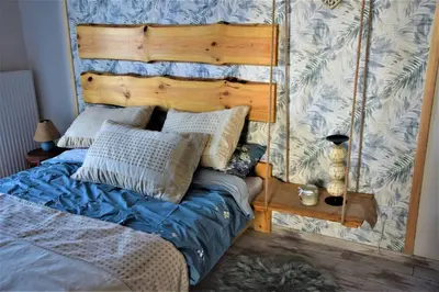 Łóżko lub łóżka w pokoju w obiekcie Apartament 807