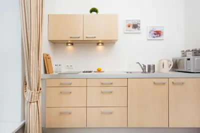 Kuchnia lub aneks kuchenny w obiekcie Apartments Warsaw Warecka by Noclegi Renters