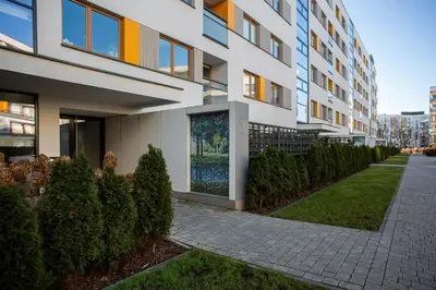 Budynek, w którym mieści się apartament