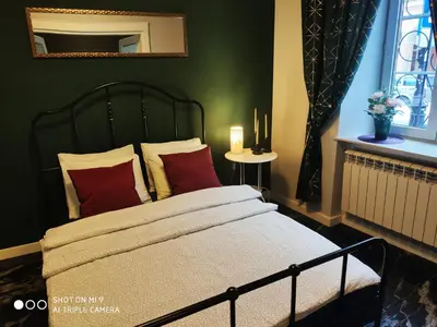 Łóżko lub łóżka w pokoju w obiekcie Apartament Nina