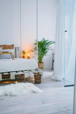Łóżko lub łóżka w pokoju w obiekcie design LOFT 22
