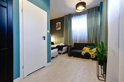 Część wypoczynkowa w obiekcie Candy Apartments Warszawa