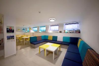 Część wypoczynkowa w obiekcie eMKa Hostel