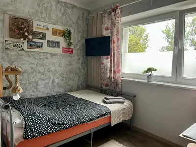 Łóżko lub łóżka w pokoju w obiekcie Warszawa pokój For You