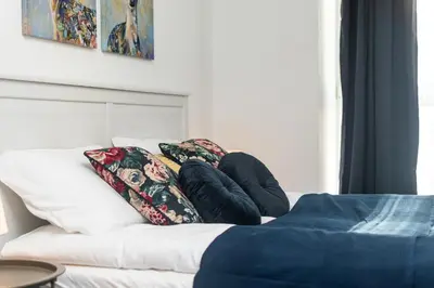 Łóżko lub łóżka w pokoju w obiekcie Bukowińska 22 by Homeprime