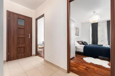 Łóżko lub łóżka w pokoju w obiekcie Bukowińska 22 by Homeprime