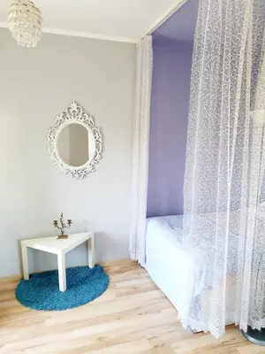 Łóżko lub łóżka w pokoju w obiekcie Center apartment, balcony Twarda