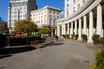 Budynek, w którym mieści się apartament